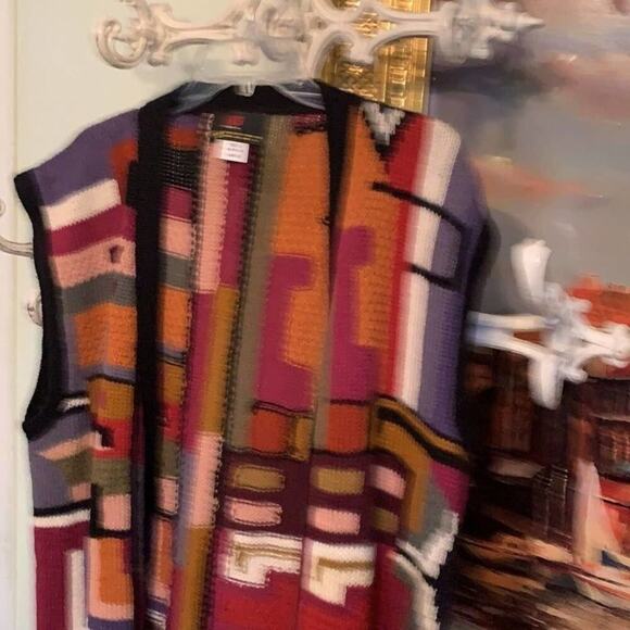 BS COLLECTION PERUVIAN ALPACA HANDMADE TUNIC SWEATER SIZE LARGE - Picture 2 of 5